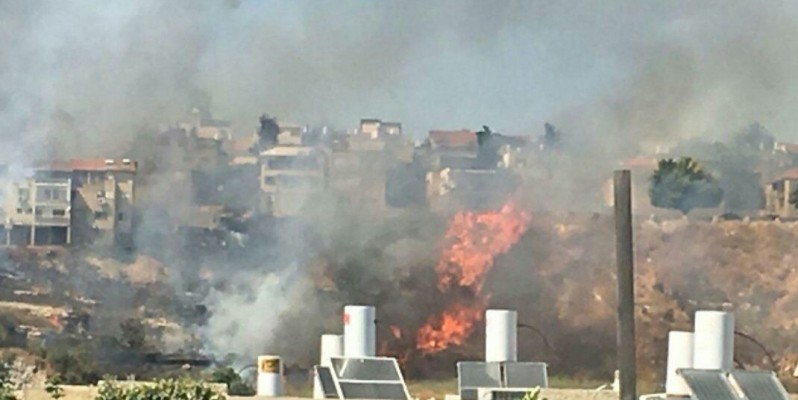 إصابة "8" مستوطنين بالاختناق إثر اندلاع حرائق داخل إسرائيل