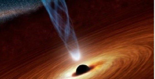 ضوء ساطع غريب في الفضاء