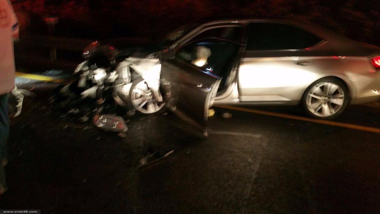 مصرع مواطن واصابة اخر في حادث سير مروع قرب نهاريا