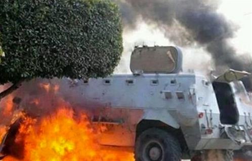 مقتل جنديين مصريين في تفجير دبابة