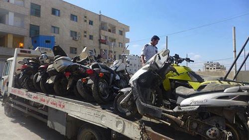 شرطة  جنين تضبط دراجات نارية غير مرخصة