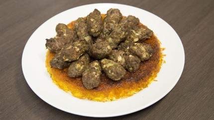 الكباب الإيراني مع الأرز