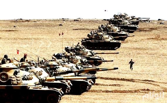 تركيا ترسل 10 دبابات إلى الأراضي السورية في إطار عملية جرابلس