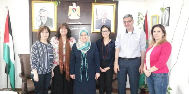 الأغا تبحث أداء صندوق الأمم المتحدة للسكان (UNFPA) في فلسطين