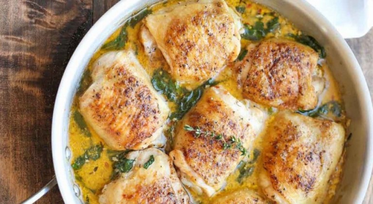 صينية الدجاج بالليمون والزبدة