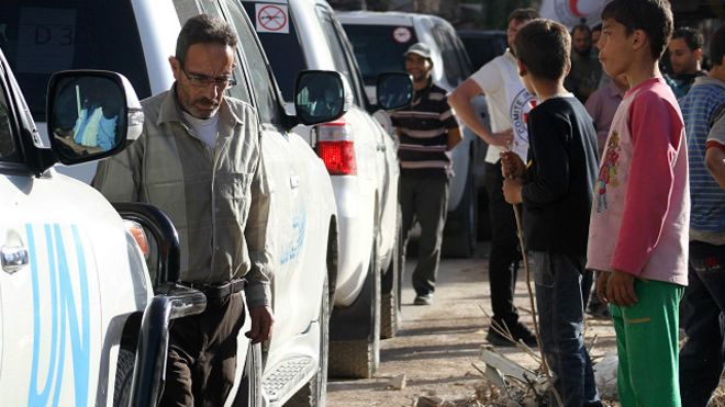 دول الاتحاد الاوروبي تدعو الأمم المتحدة "لإيصال المساعدات جوا لمناطق سوريا"