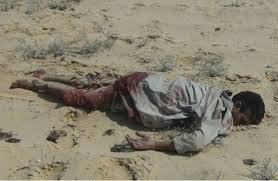 مسلحون يذبحون شاب أمام الناس بالعريش