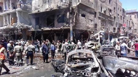داعش تتبنى تفجيري حي السيدة زينب بدمشق