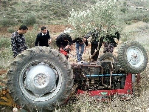 مصرع شاب إثر انقلاب جرار زراعي غرب جنين
