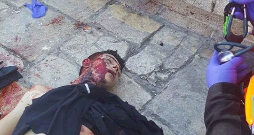 بالصور:إستشهاد فلسطيني بحجة طعن اسرائيليين