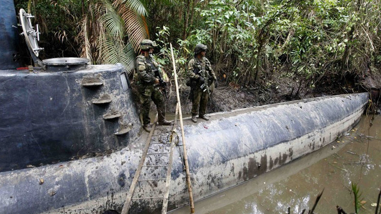 احتجاز غواصة تحمل ستة أطنان من الكوكايين في كولومبيا