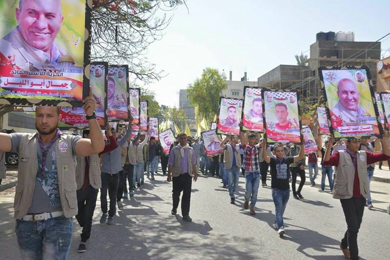 كشافة "مستقبل وطن" تغزو فعاليات التضامن في يوم الأسير الفلسطيني