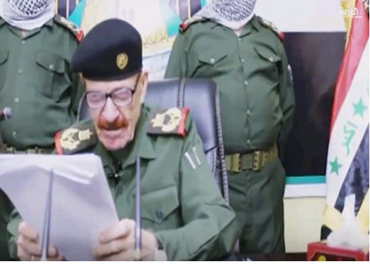 بالفيديو: ظهور مفاجئ لعزت الدوري يطالب الدول العربية بالاصطفاف لمواجهة "إيران"