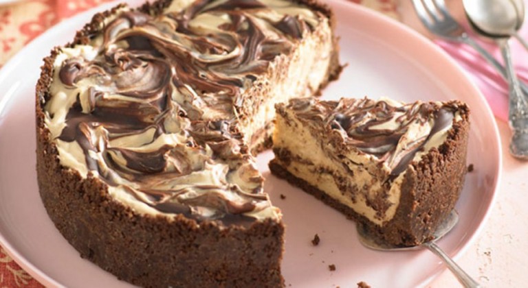 التشيز كيك بالنسكافيه لإفطار شهي وصحي