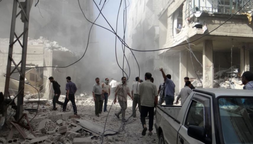 مصرع 5 أشخاص إثر قصف مدرسة بريف دمشق