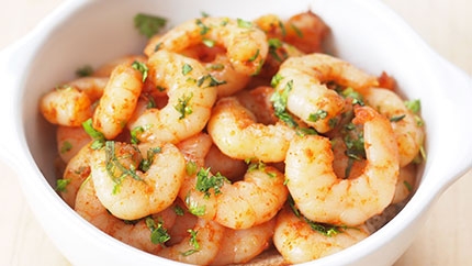 جمبري متبل بالصويا والزنجبيل