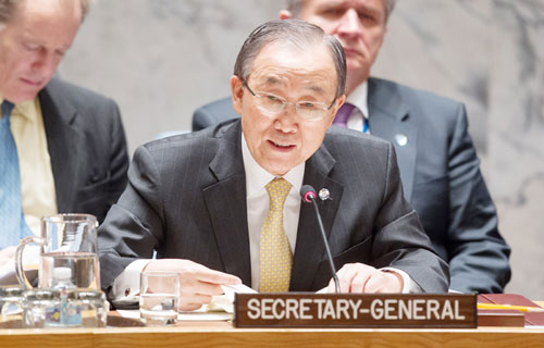 بـان كـي مـون يـمـنـح الـشـرعـيـة لـ «الإرهـاب»