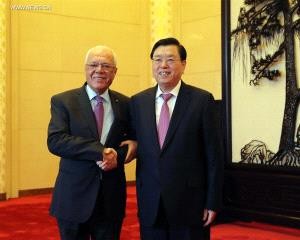 عبد الرحيم يبحث مع نظيره الصيني معاناة الأسرى الفلسطينيين في سجون الاحتلال 