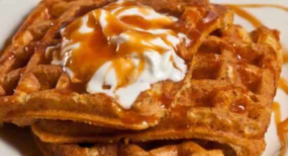 وافلز البطاطا الحلوة