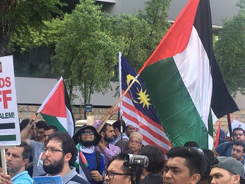 بالصور: تظاهرة في كوالالمبور دعمًا لمسيرة العودة الكبرى