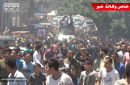 بالفيديو: جماهير "غزة" تُشيّع جثمان الشهيد يوسف الفصيح إلى مثواه الأخير