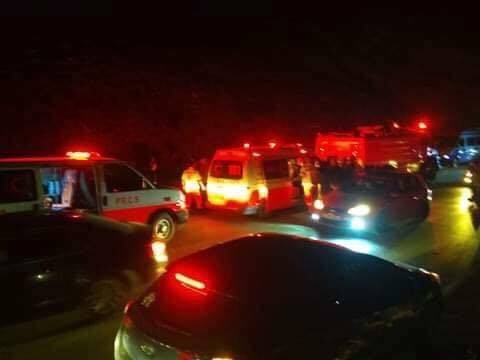 5 إصابات بحادث سير في الباذان بنابلس