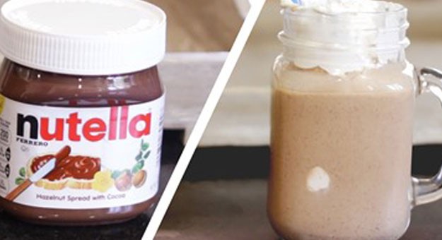 ميلك شيك النوتيلا