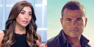 بالفيديو : خجل دينا الشربيني أثناء غناء عمرو دياب يثير انتقاد الجمهور