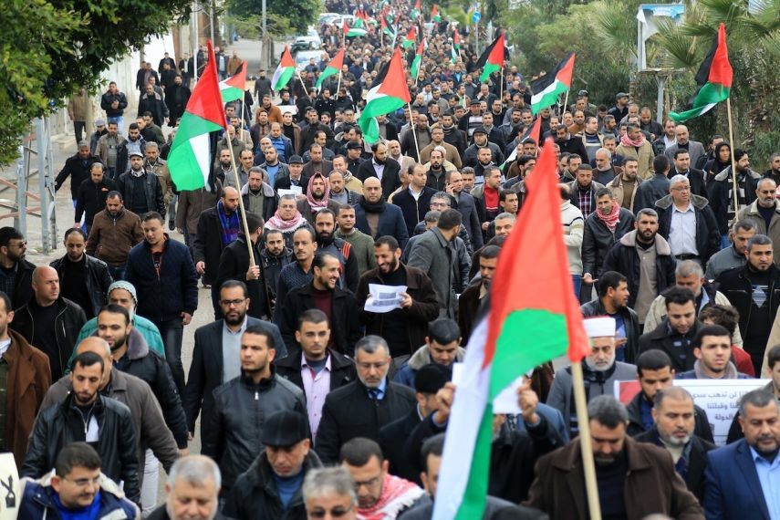 وقفة بالقدس رفضًا لاجتماع دعت إليه سفارة أمريكا