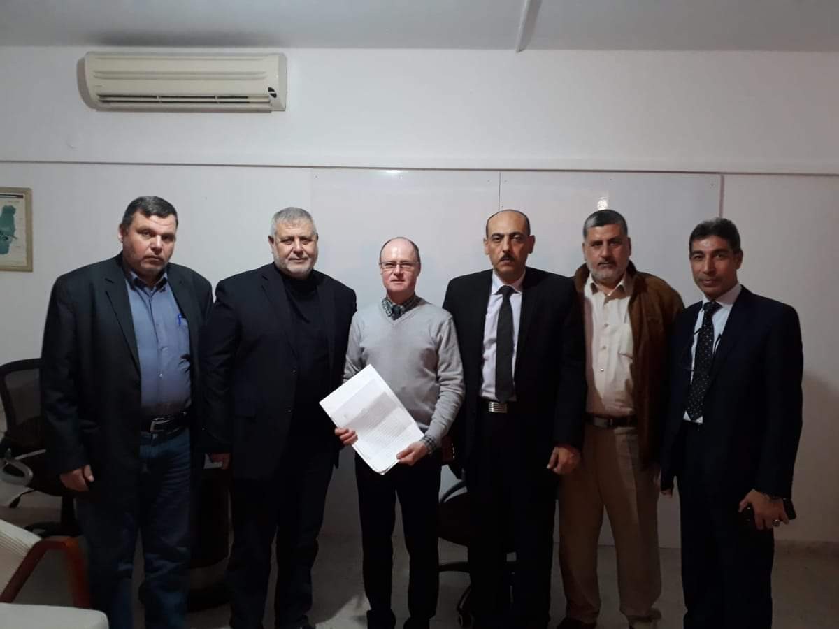 هيئة مسيرات العودة تسلم الأمم المتحدة مذكرة بمناسبة اليوم العالمي للتضامن مع الشعب الفلسطيني