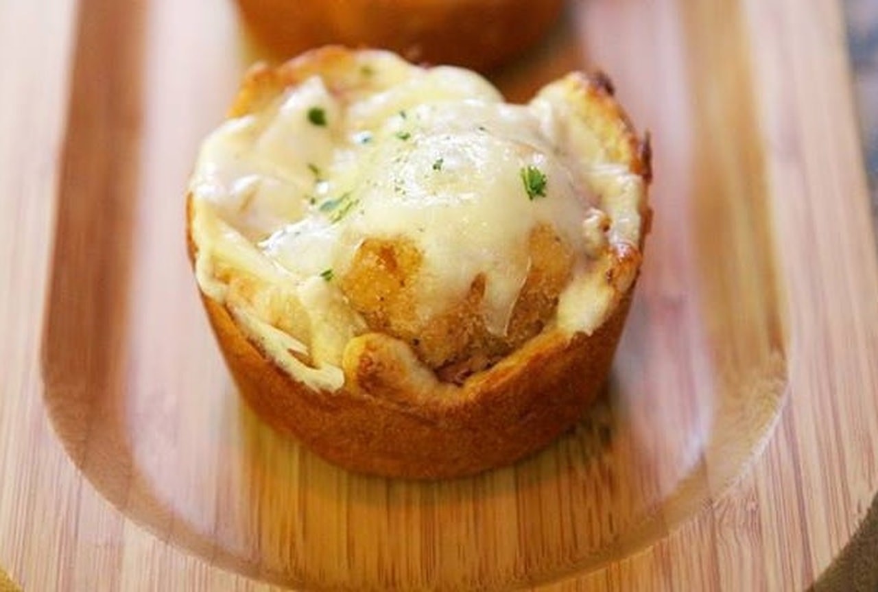 كب كيك دجاج الكوردون بلو 