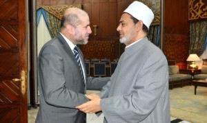 الهباش وشيخ الأزهر يبحثان سبل نصرة القدس المحتلة