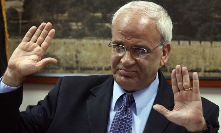 عريقات: يُهدد بخطوات تصعيدية في حال أعلن "ترامب" القدس عاصمة إسرائيل