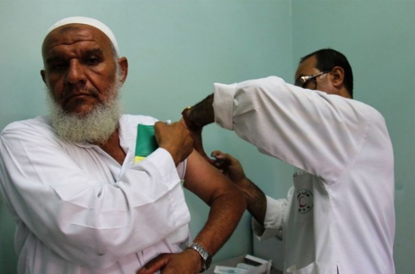 تحديد موعد ومكان تطعيم حجاج غزة