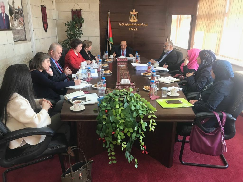  أبو زيد يبحث مع مدراء معاهد التدريبية في الوطن بناء فريق وطني