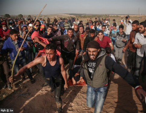 بالصورة: استشهاد شاب متأثرًا بإصابته خلال مسيرة العودة في خان يونس
