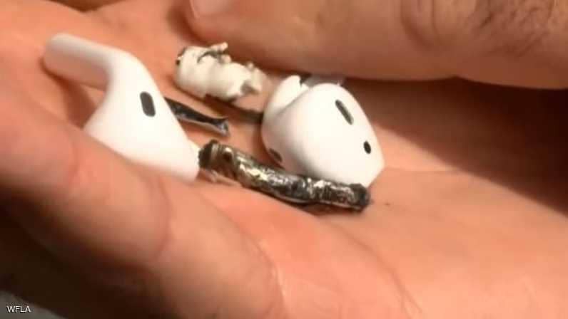 أول واقعة "انفجار" لسماعة أبل اللاسلكية