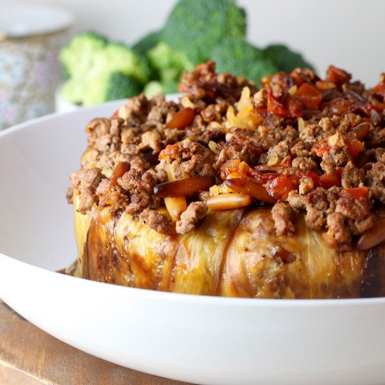 طريقة عمل "مقلوبة " لحمة بالباذنجان