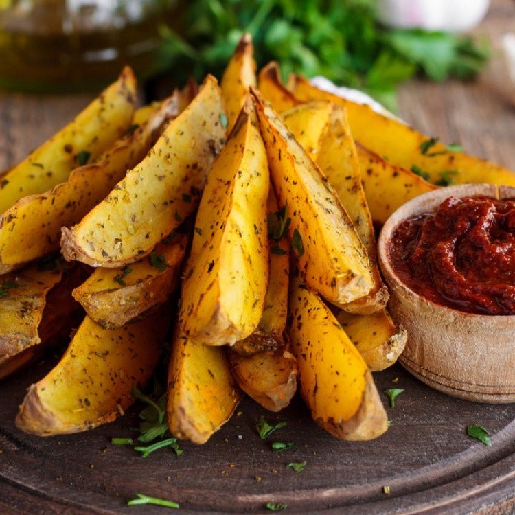 بطاطس مشوية مقرمشة