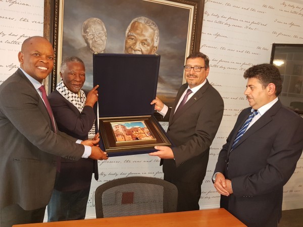 الدجاني يلتقي مع الرئيس السابق لجنوب افريقيا