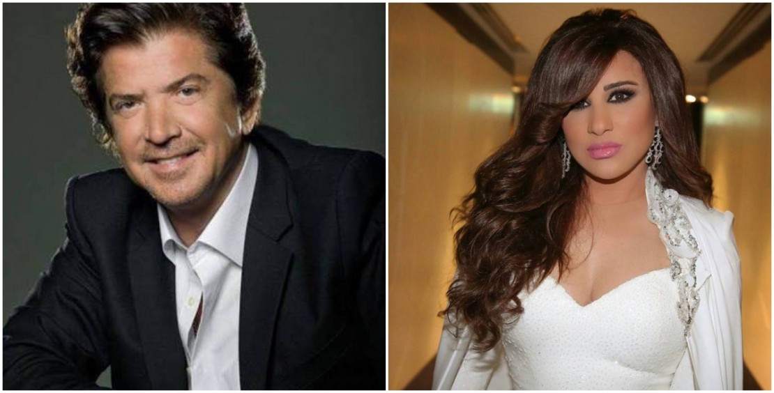 شاهدوا : وليد توفيق يتغزّل بالفنانة نجوى كرم ويُقبّلها في مطار بيروت!