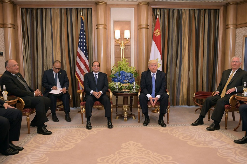 انتهاء القمة المصرية الأمريكية على هامش قمة الرياض