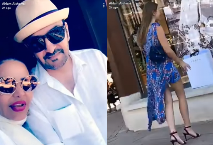 بالفيديو : ماذا طلبت 'أحلام' من فتاة فرنسية تطاير جزء من فستانها؟