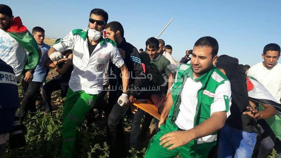 بالصور: إصابة شاب برصاص الاحتلال على الحدود الشرقية شمال القطاع