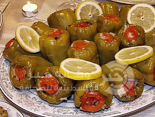 فلفل حلو محشى على البخار