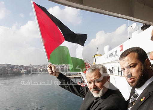 "هنية" يرحب بقدوم أسطول الحرية "3" إلى غزة