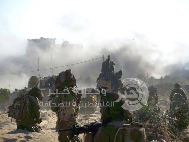 بالصور : اشتباك لساعتين ونصف في خزاعة ينتهي بهرب الجنود