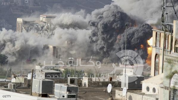 غارات على الحوثين شمال ووسط وجنوب اليمن