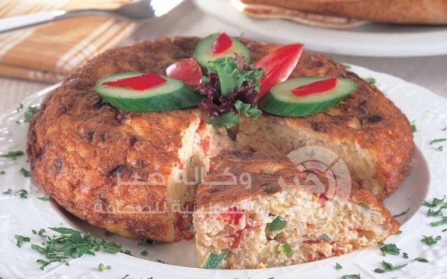 اومليت بالخضار