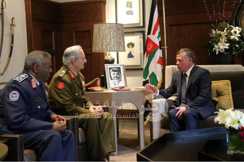 العاهل الأردني يؤكد لحفتر وقوف بلاده إلى جانب ليبيا